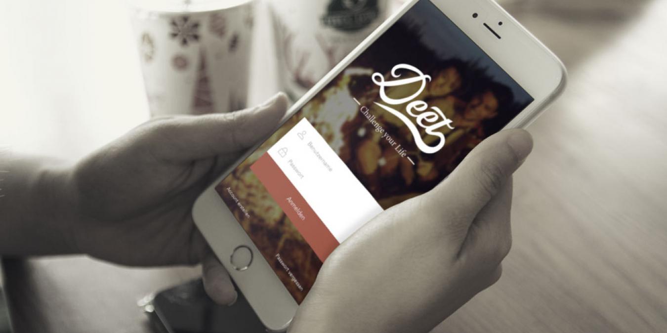 App Deet, Challenge your Life <br> Start-up Kampagne