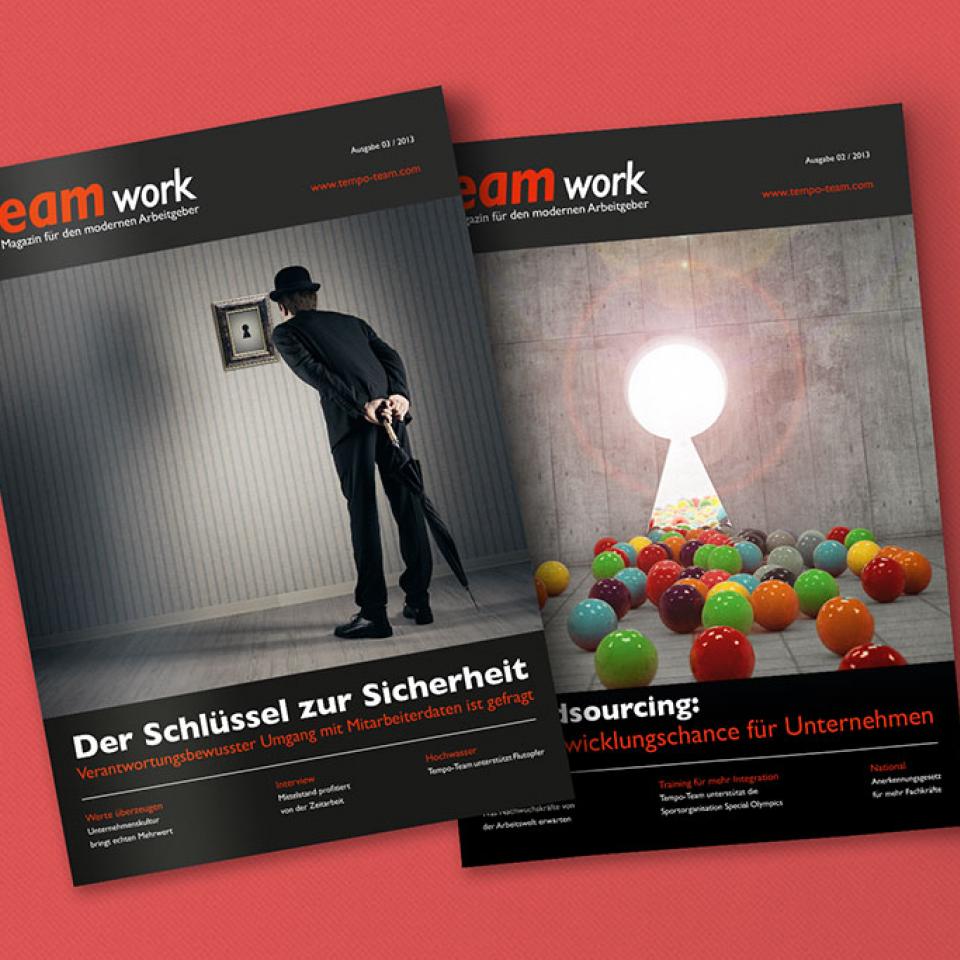 tempo-team TEAMwork Kundenmagazin