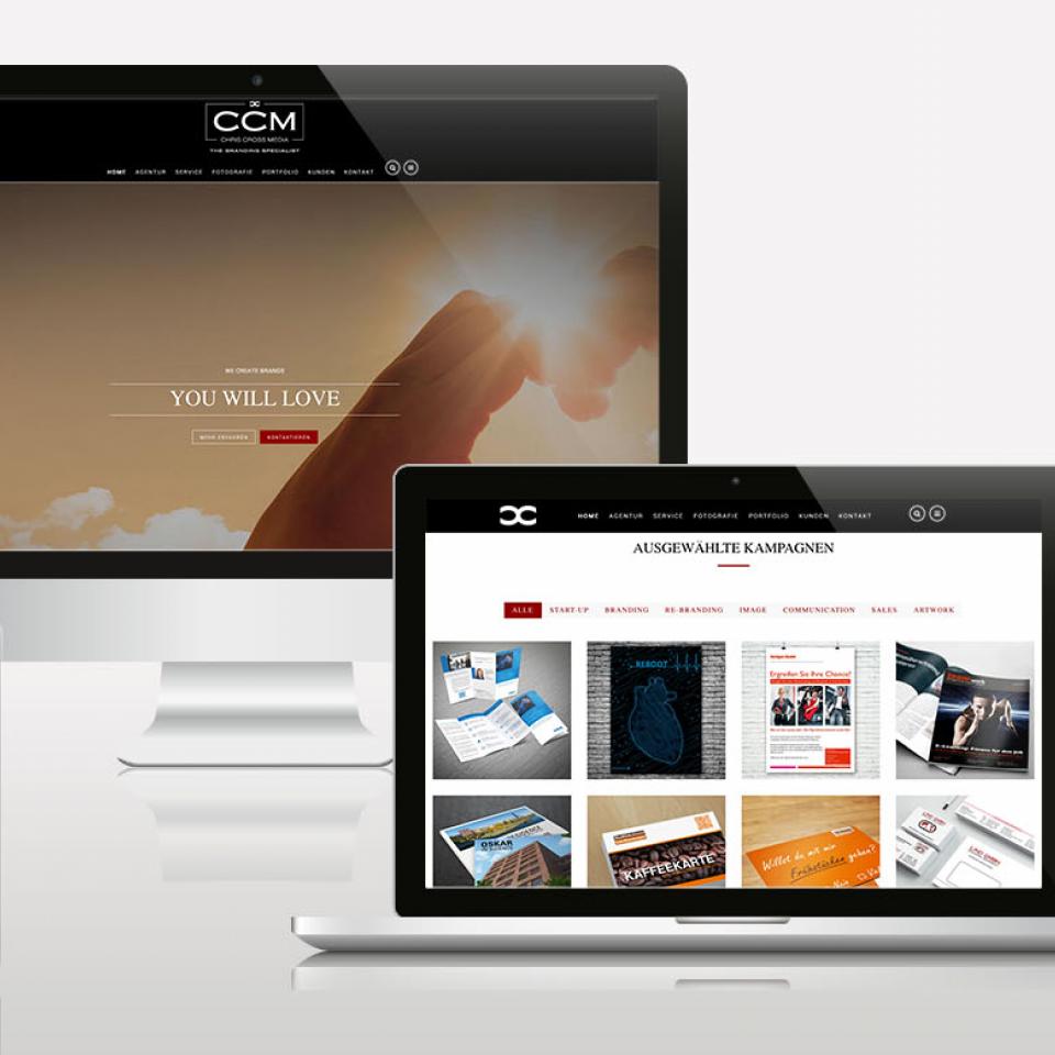 Re-Design Homepage Chris Cross Media