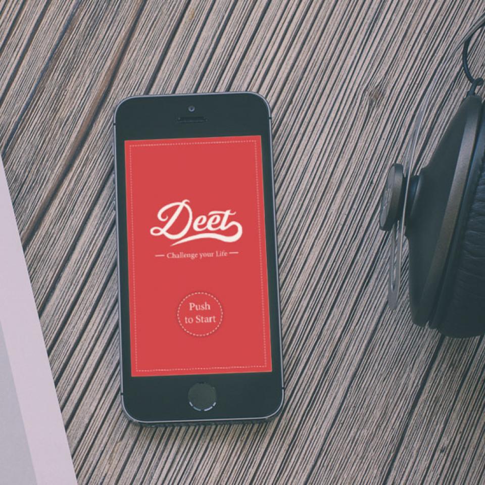 App Deet, Challenge your Life <br> Start-up Kampagne